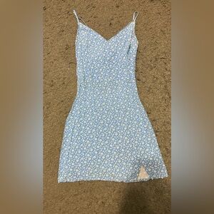 Hollister Light Blue Floral Dress
